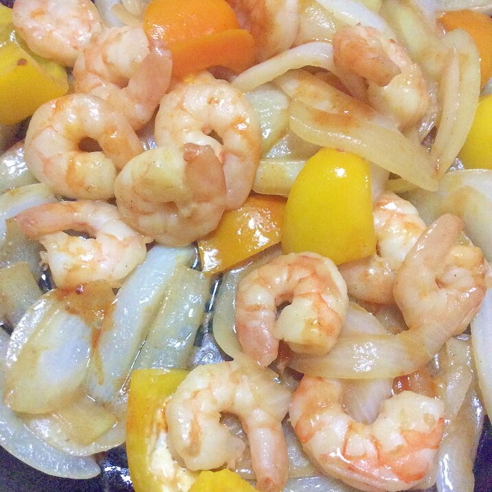 冷凍えびと玉ねぎのマヨネーズ炒め レシピ 作り方 By Madone6 楽天レシピ